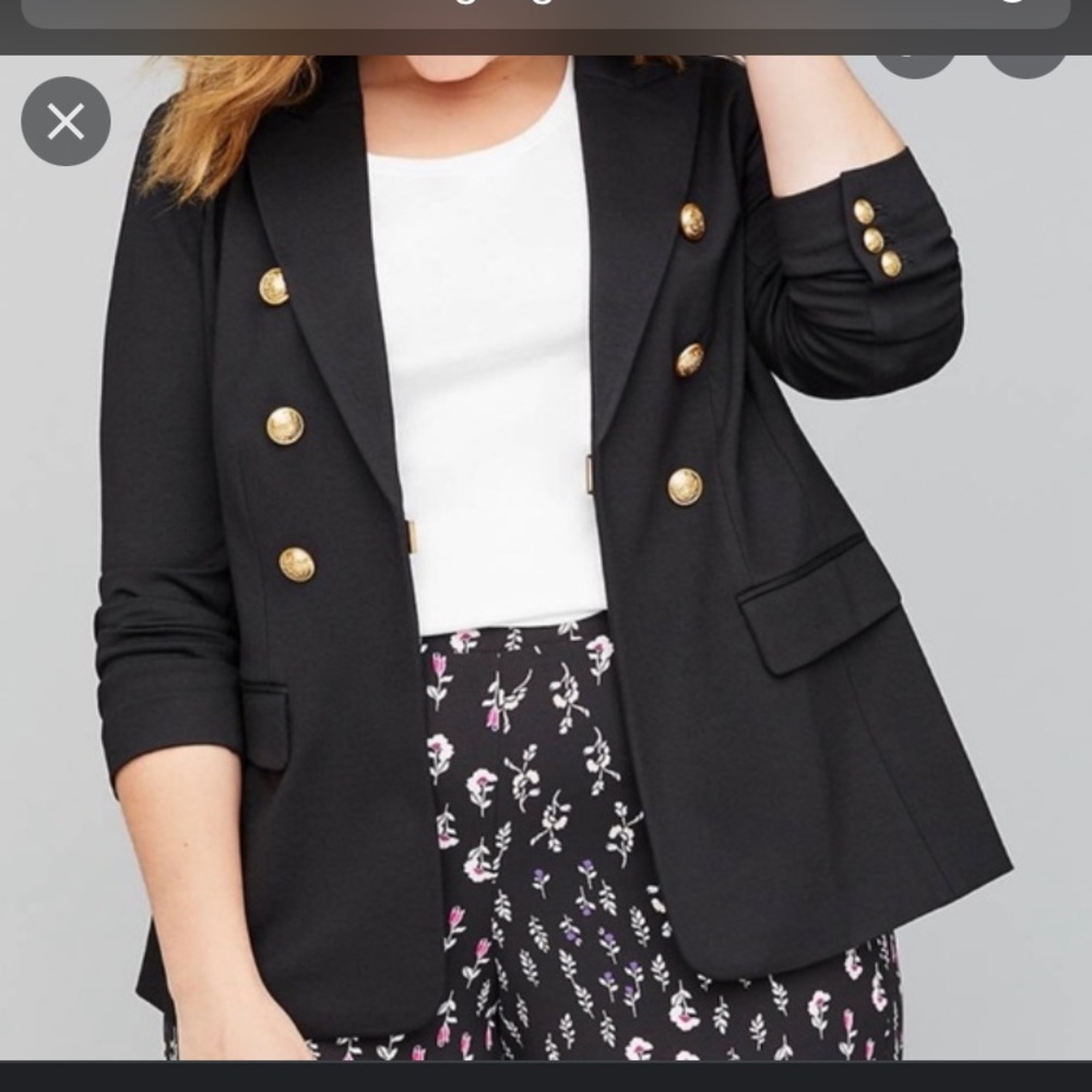Lane Bryant Double Breasted Blazer